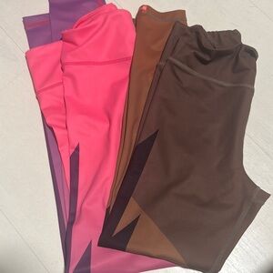 SuperFresh Thunderbolt limited edition Pink and Brown Women's Leggings